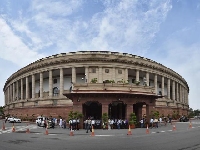 GST bill was passed by the Lok Sabha in 2015 but failed to make a headway in the upper house, where the ruling NDA does not have the numbers.(Ajay Aggarwal/HT File Photo)