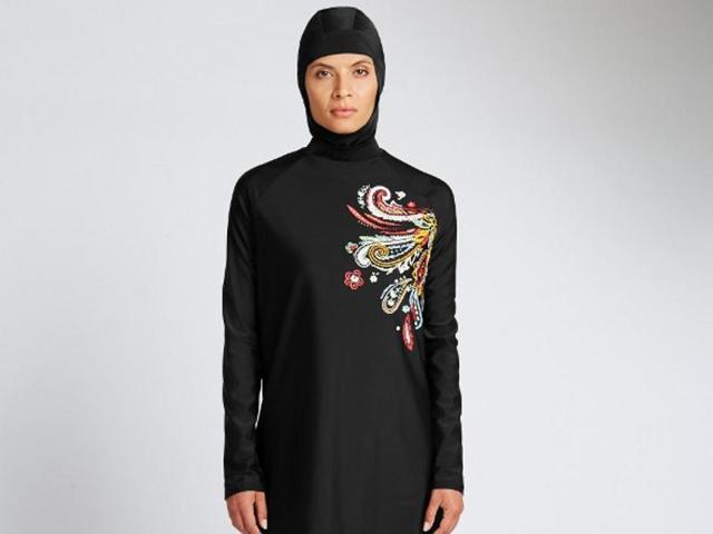 File photo of the Islamic full-length swimming suit known as Burqini displayed on mannequins at a sports store in Dubai. A water park in France’s Marseille city has set September 10 as the ‘pool day’ for Muslim women wearing burqinis, sparking outrage in the country. (AFP) File photo of the Islamic full-length swimming suit known as Burqini displayed on mannequins at a sports store in Dubai. A water park in France’s Marseille city has set September 10 as the ‘pool day’ for Muslim women wearing burqinis, sparking outrage in the country. (AFP)