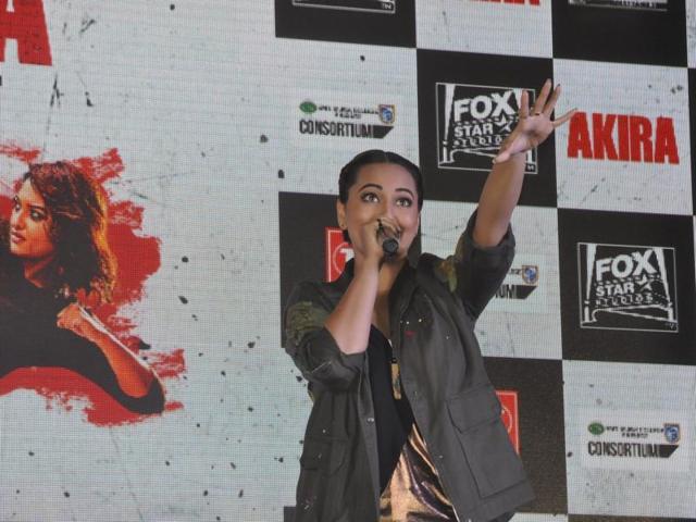 Sonakshi Sinha during the song launch of Akira . (IANS)