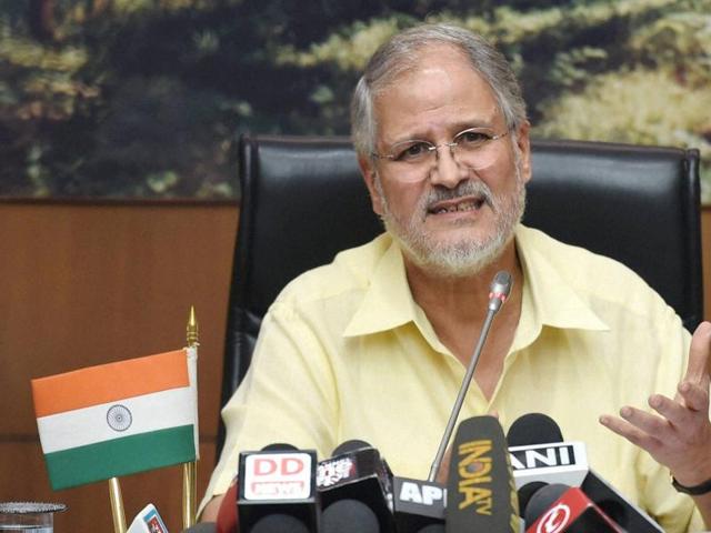 Lieutenant governor Najeeb Jung at a press conference on Thursday. (PTI) Lieutenant governor Najeeb Jung at a press conference on Thursday. (PTI)