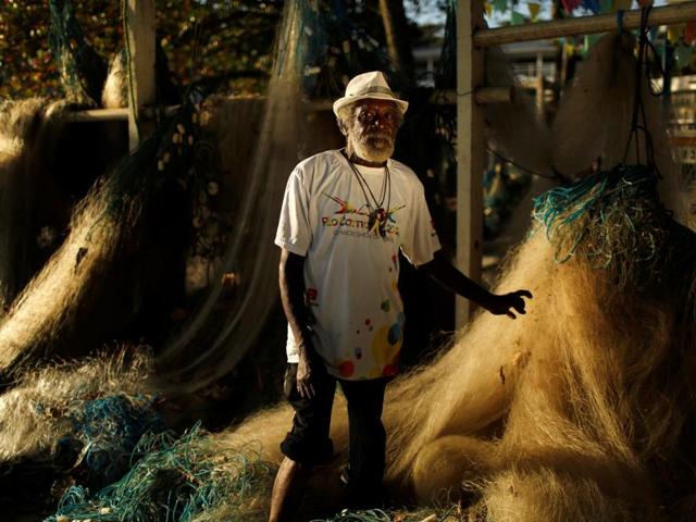 Jose de Jesus Damaceno, a 75-year-old fisherman says Rio de Janeiro is in crisis and there is no opportunity for anyone, the government should take more care of the population before spending money on an event like Olympics. (REUTERS)
