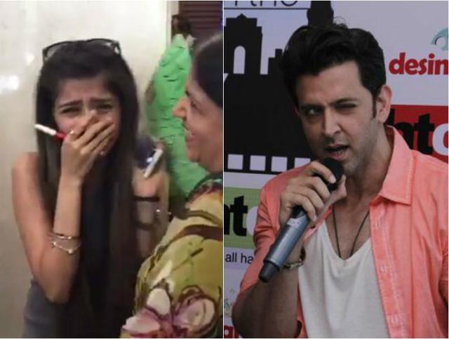 The girl, who we now know is called Jhalak Madan, came to meet her favourite star, Hrithik.