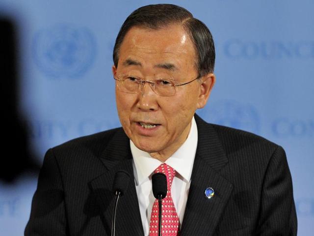 The United Nations has been asked why the Secretary General Ban Ki-moon has a “vow of silence” on the issue of Kashmir. (AP file) The United Nations has been asked why the Secretary General Ban Ki-moon has a “vow of silence” on the issue of Kashmir. (AP file)