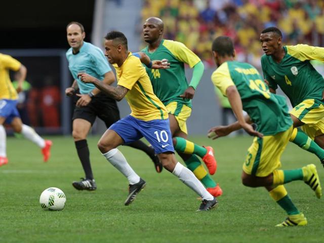 This is Neymar’s second Olympics; he had won the silver medal at the 2012 London Games. A traditional football powerhouse, Brazil have never won the football event at the Summer Games. (AP) 