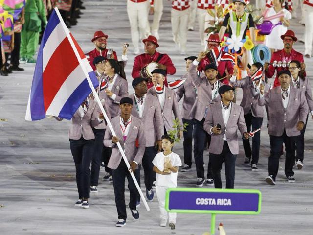 Caps worked well for the Costa Ricans. (REUTERS)