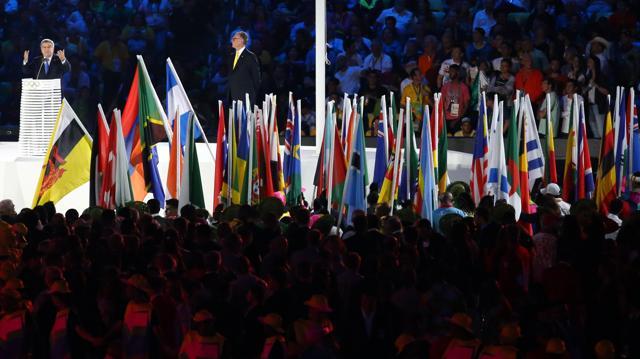IOC president Thomas Bach speaks during opening ceremony. (Reuters Photo) IOC president Thomas Bach speaks during opening ceremony. (Reuters Photo)