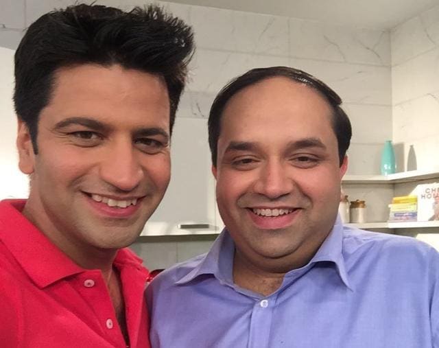 Chef Kunal Kapoor (L) with friend Sagar Tyagi Chef Kunal Kapoor (L) with friend Sagar Tyagi