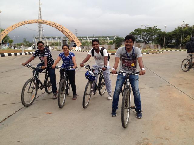 Participants set off on a geocaching cycle ride organised by Great Hyderabad Adventure Club. (GHAC) Participants set off on a geocaching cycle ride organised by Great Hyderabad Adventure Club. (GHAC)