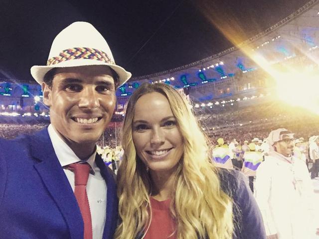 The stars of tennis. Caroline Wozniacki of Denmark posted a picture with Rafael Nadal with the caption: “Tennis flag bearers!!#Olympics #rio @RafaelNadal”