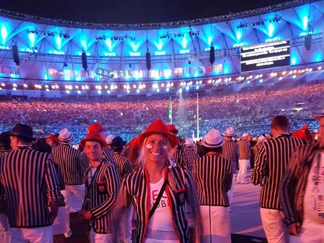 Czech Republic’s Andrea Hlavackova posted this picture on twitter with the caption: “What a feeling to be part of this evening,so grateful and humble for being here #czechteam #OpeningCeremony #Rio2016”