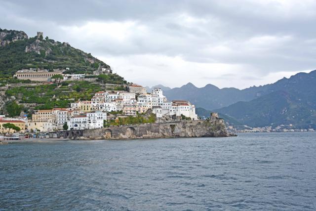Taking a ferry through the Gulf of Salerno is a leisurely way to reach Amalfi town (Saubhadra Chatterji)