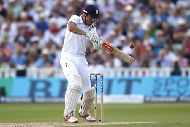 England's Alastair Cook in action. (Reuters Photo)