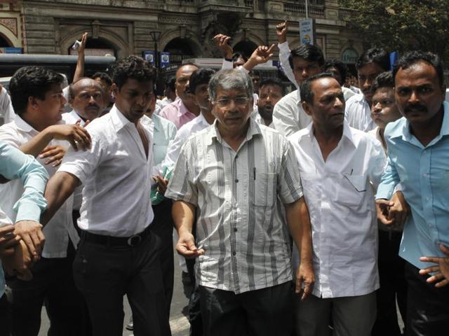 Prakash Ambedkar in Mumbai on June 01, 2012. The activist says the Dalit movement in India is getting stronger.(Kunal Patil/ HT photo)