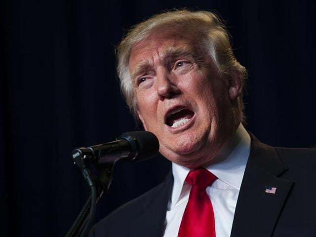 Republican presidential candidate Donald Trump speaks at a rally in Green Bay, Wisconsin. (AFP Photo) Republican presidential candidate Donald Trump speaks at a rally in Green Bay, Wisconsin. (AFP Photo)