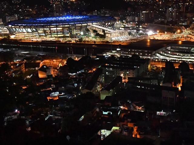 A view of the Maracana stadium as Rio 2016 Olympic Games begin. (AFP Photo)
