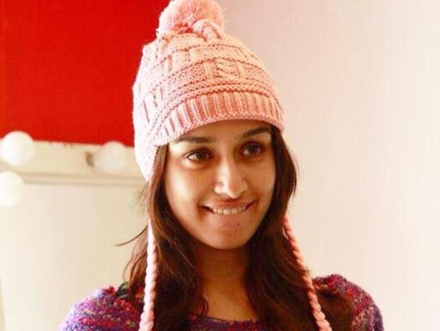 Shraddha Kapoor during the look test of Haider. (Twitter)