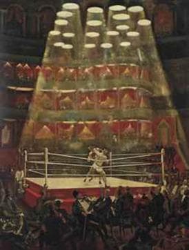Alfred Thomson’s ‘London Amateur Championships’, the last painting to win Olympic gold. (PFA) Alfred Thomson’s ‘London Amateur Championships’, the last painting to win Olympic gold. (PFA)