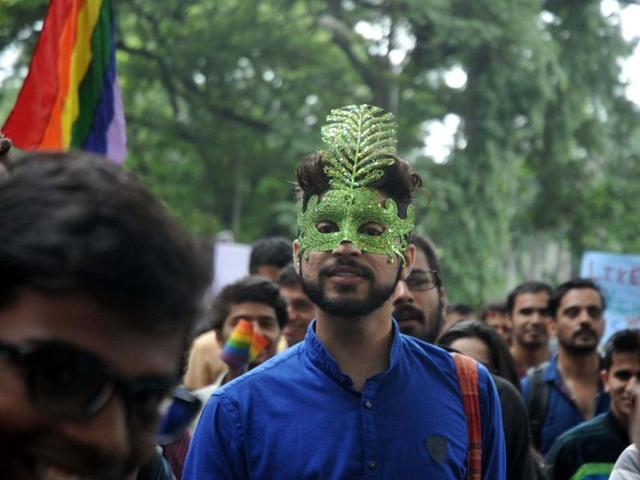 The march came to an end with participants reciting their anthem – Hum honge kaamayab – loud and clear. (Yogesh Joshi/HT Photo) 