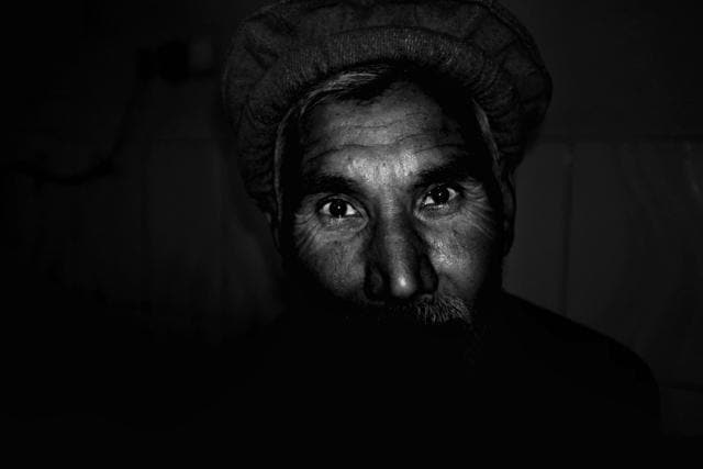 This black and white undated photograph taken by US tourist John Milton shows an unidentified Afghan man he met during his travels in Afghanistan. (AFP) This black and white undated photograph taken by US tourist John Milton shows an unidentified Afghan man he met during his travels in Afghanistan. (AFP)