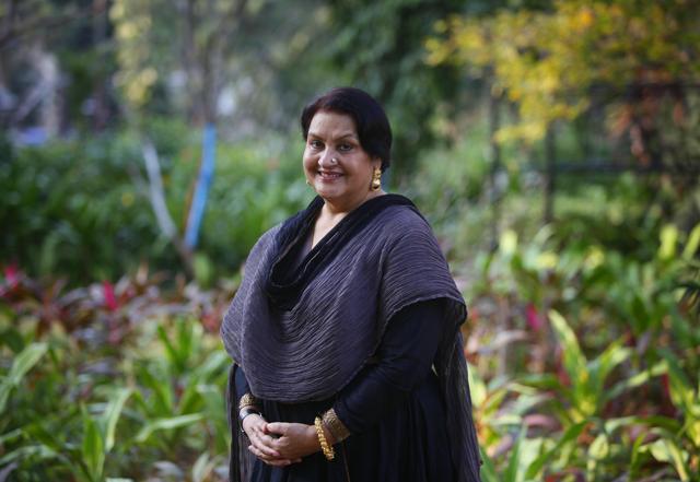 Nadira Zaheer Babbar at Horniman Circle, Mumbai. (Hindustan Times) Nadira Zaheer Babbar at Horniman Circle, Mumbai. (Hindustan Times)