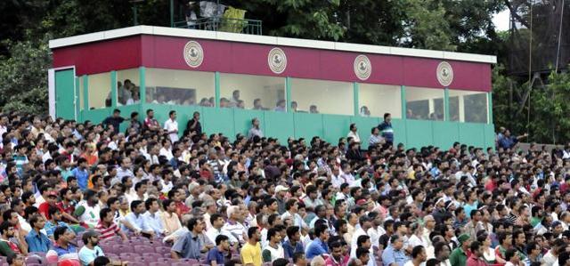 That it would be a packed house was understandable. Some 15000 watched the Kolkata league opener against Aryan which Mohun Bagan won 5-1 on Saturday. (Subhendu Ghosh/Hindustan Times) That it would be a packed house was understandable. Some 15000 watched the Kolkata league opener against Aryan which Mohun Bagan won 5-1 on Saturday. (Subhendu Ghosh/Hindustan Times)