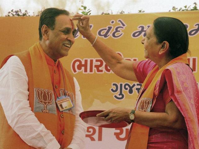 The Patidars and the Dalits have expressed little hope from the change of guard in Gujarat from Anandiben Patel to Rupani, brought in by the BJP before the crucial 2017 assembly elections.(PTI file photo)