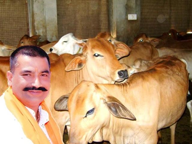 A file photo of Satish Kumar, the president of Gau Raksha Dal’s Punjab unit.(HT Photo) A file photo of Satish Kumar, the president of Gau Raksha Dal’s Punjab unit.(HT Photo)