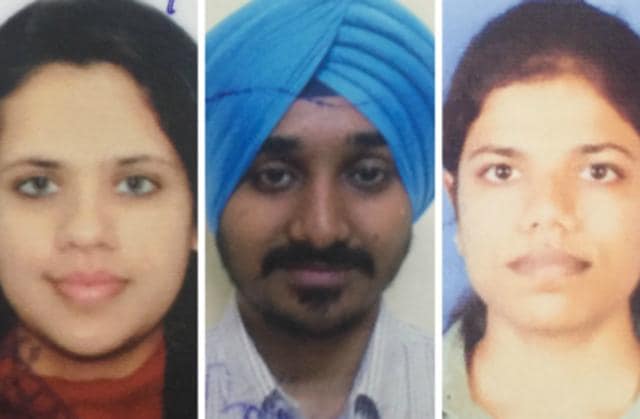 From left: Innayat, Babandeep and Kanu. (Photos: PPSC)