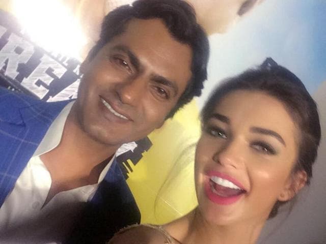 Amy Jackson says that Nawazuddin taught her a lot of things while shooting for Freaky Ali. (Twitter) Amy Jackson says that Nawazuddin taught her a lot of things while shooting for Freaky Ali. (Twitter)