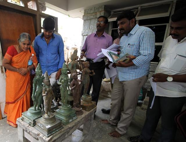 Initial estimates by police sources peg the value of the haul at over Rs 50 crore. However, as a team of archaeologists settles down to study the idols, it is now coming to light that each of the idols could well be worth that much apiece, if not more. (Photo by special arrangement)