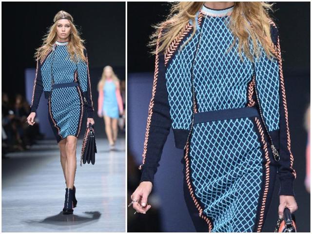 Fall-Winter 2016 will be lively and varied, with feminine, sensual pieces, some hints of rock’n’roll, and a big emphasis on color. Womenswear will be in audaciously vibrant colours, including electric blue, which is making a big comeback. Here are the different shades of blue at Versace. (AFP) 