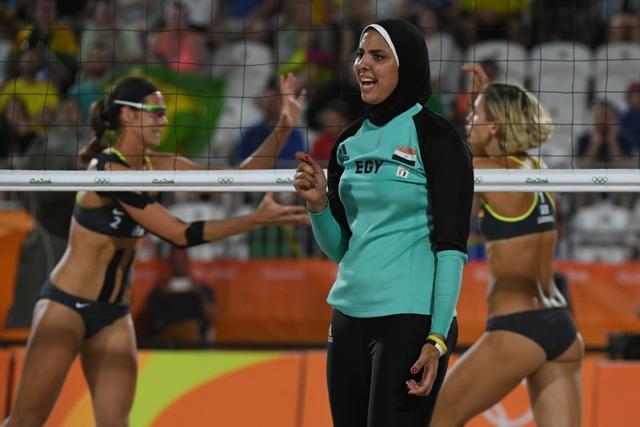 Egypt had never qualified for either the men’s or women’s beach volleyball tournament at the Olympics before. (AFP) Egypt had never qualified for either the men’s or women’s beach volleyball tournament at the Olympics before. (AFP)