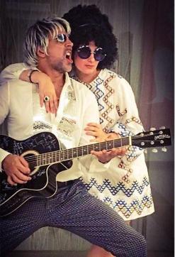 Akshay Kumar and Twinkle Khanna posted this amazing photo on their Instagram to celebrate friendship day. “You are the Star that makes me Rock,” he wrote. (Instagram)