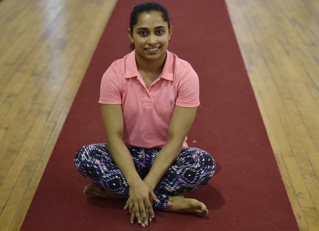 File Photo of Dipa Karmakar at IG Stadium in New Delhi. (Ravi Choudhary/HT Photo) File Photo of Dipa Karmakar at IG Stadium in New Delhi. (Ravi Choudhary/HT Photo)