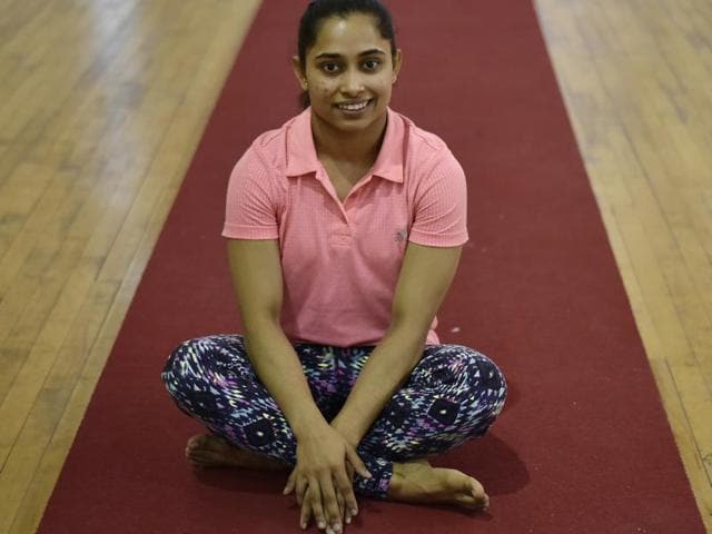 Dipa Karmakar, who reached the vault final after becoming the first Indian to qualify for the Olympics, had to overcome flat feet when she started in the sport as a young girl.(Reuters Photo)
