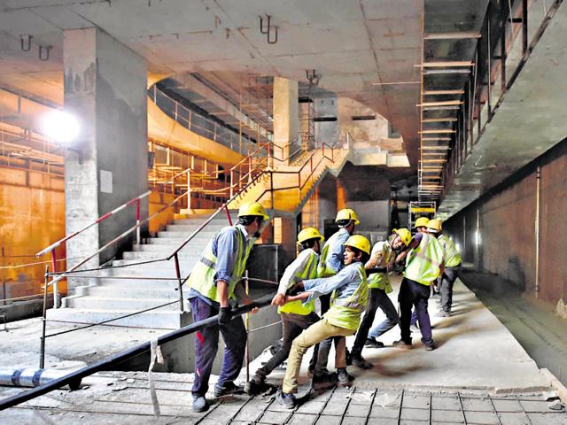 The first station of this line is Delhi Gate. The station will have five entry /exits that will open to Daryaganj, LNJP Hospital, Ambedkar and Ferozeshah Kotla stadiums and Bahadur Shah Zafar Marg. (Hindustan Times) The first station of this line is Delhi Gate. The station will have five entry /exits that will open to Daryaganj, LNJP Hospital, Ambedkar and Ferozeshah Kotla stadiums and Bahadur Shah Zafar Marg. (Hindustan Times)
