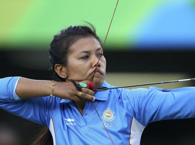 The India women’s archery team suffered a heartbreak in the shoot-off to decide the quarterfinal encounter against World champions Russia at the Olympic Archery Arena, where star performer Laishram Bombayla Devi’s nerves betrayed her. (REUTERS) The India women’s archery team suffered a heartbreak in the shoot-off to decide the quarterfinal encounter against World champions Russia at the Olympic Archery Arena, where star performer Laishram Bombayla Devi’s nerves betrayed her. (REUTERS)