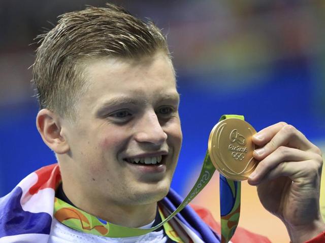Britain’s Adam Peaty broke his own world record to win men’s 100m breaststroke with a time of 57.13 seconds. (REUTERS) Britain’s Adam Peaty broke his own world record to win men’s 100m breaststroke with a time of 57.13 seconds. (REUTERS)
