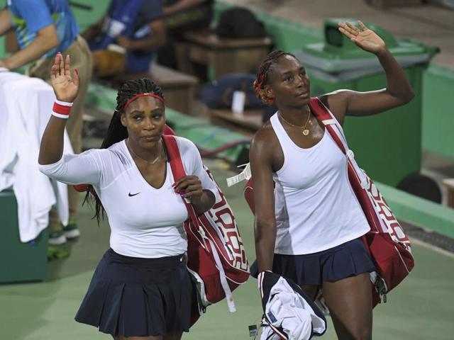 Serena Williams and Venus Williams of USA leave after losing their match against Lucie Safarova of Czech Republic and Barbora Strycova of Czech Republic. (REUTERS) Serena Williams and Venus Williams of USA leave after losing their match against Lucie Safarova of Czech Republic and Barbora Strycova of Czech Republic. (REUTERS)