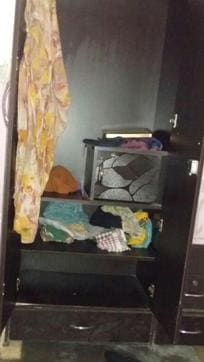 The cupboard in which Gopi's body was kept. (HT photo) The cupboard in which Gopi's body was kept. (HT photo)