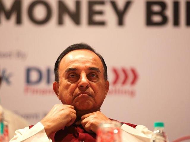 File photo of BJP leader Subramanian Swamy. Swamy, a Harvard-returned economist, has not been a vocal supporter for the Goods and Services Tax. (Anshuman Poyrekar / HT Photo) File photo of BJP leader Subramanian Swamy. Swamy, a Harvard-returned economist, has not been a vocal supporter for the Goods and Services Tax. (Anshuman Poyrekar / HT Photo)
