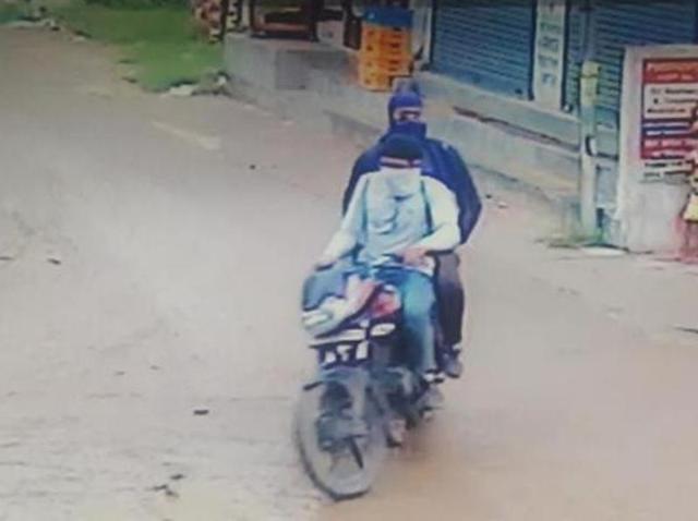 A CCTV grab of the attackers released by the police in Jalandhar on Monday. (HT File Photo) A CCTV grab of the attackers released by the police in Jalandhar on Monday. (HT File Photo)