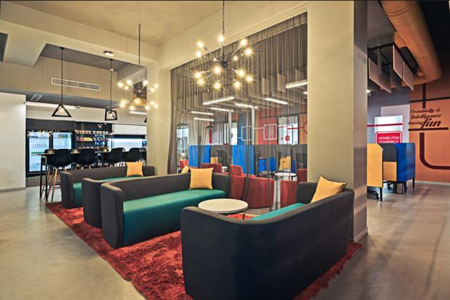 Awfis has been designed as a colourful workspace by international design firm, Nelson, and features energy-saving lights and recyclable aluminium partitions (Photo: Awfis) Awfis has been designed as a colourful workspace by international design firm, Nelson, and features energy-saving lights and recyclable aluminium partitions (Photo: Awfis)