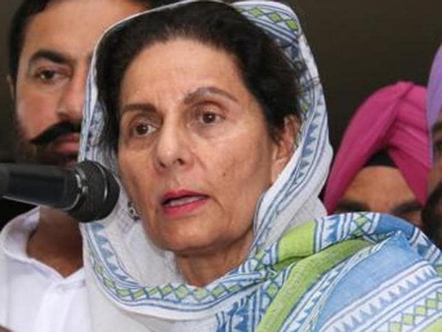 Patiala MLA Preneet Kaur(HT File Photo)