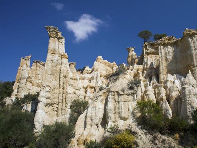 If you want to see a masterpiece of nature, head to Illes-sur-Têt, in the Pyrénées-Orientales region of France, where stunning rock formations known as “fairy chimneys” can be seen. Water has slowly carved the rock into dramatic peaks pointing towards the sky. This unique landscape has been created over five million years. (iStockphoto) If you want to see a masterpiece of nature, head to Illes-sur-Têt, in the Pyrénées-Orientales region of France, where stunning rock formations known as “fairy chimneys” can be seen. Water has slowly carved the rock into dramatic peaks pointing towards the sky. This unique landscape has been created over five million years. (iStockphoto)