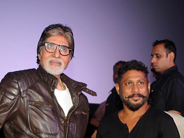 Amitabh Bachchan and Shoojit Sircar at trailer launch of Pink in Mumbai. (AFP) Amitabh Bachchan and Shoojit Sircar at trailer launch of Pink in Mumbai. (AFP)