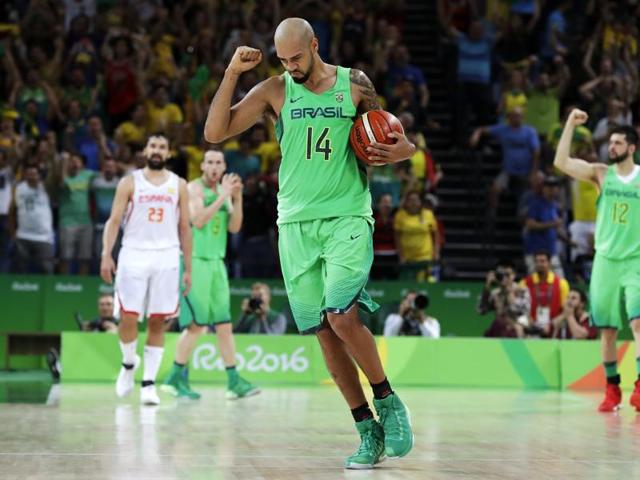 Spain, the runners up from both Beijing and London Olympics, were tamed by Brazil 66-65 in basketball. (AP Photo) Spain, the runners up from both Beijing and London Olympics, were tamed by Brazil 66-65 in basketball. (AP Photo)