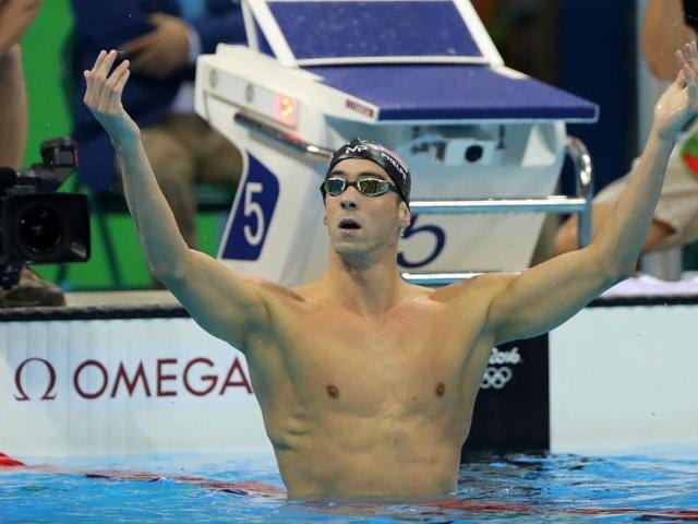Michael Phelps won back the 200-metre butterfly gold from South Africa's Chad Le Clos, who finished outside the podium on Tuesday. (AP Photo) Michael Phelps won back the 200-metre butterfly gold from South Africa's Chad Le Clos, who finished outside the podium on Tuesday. (AP Photo)