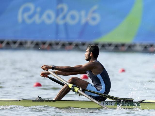 Rower Dattu Baban Bhokanal failed to enter the medal round, finishing fourth in his men’s singles sculls quarter-finals to be placed 15th in the overall standings. (REUTERS)