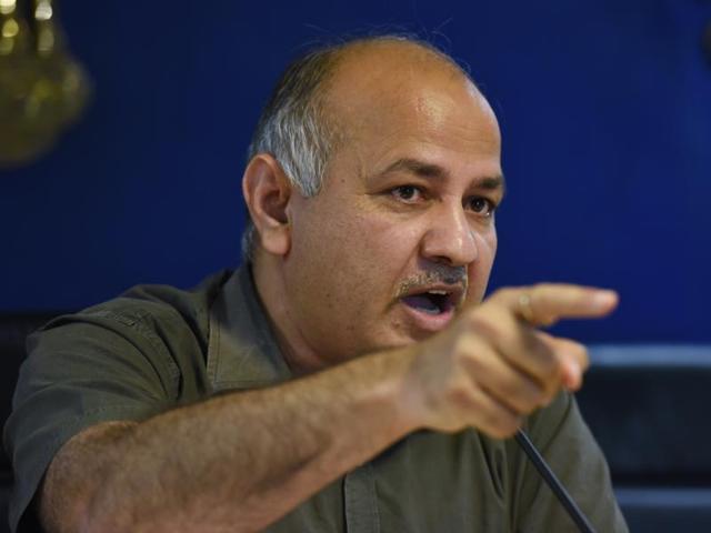 Manish Sisodia said the government will continue its fight against corruption.(Virendra Singh Gosain/Hindustan Times)